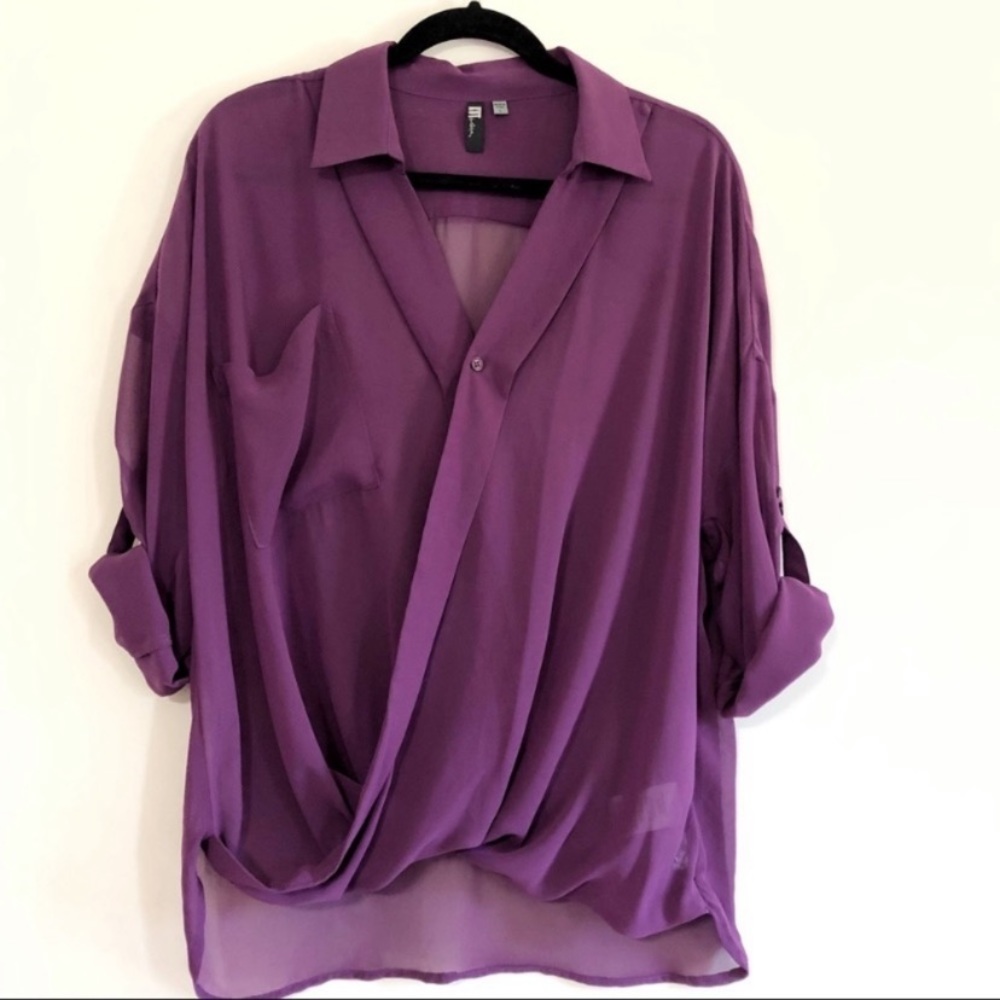 Kut From The Kloth Kendel Cross Front Blouse